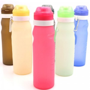 Silikonwasserflasche Faltwasserflasche Silikon Verfärbungsbecher Faltbecher Reisefaltkessel